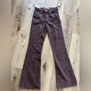 Joe's Jeans Dark Brown Flare Pants